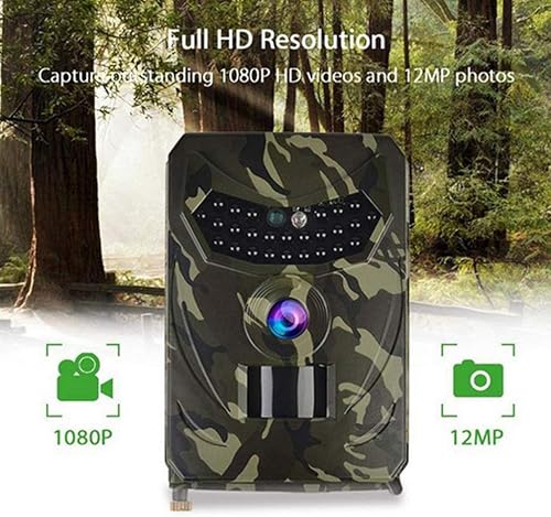 F Fityle Wildkamera 120 Weitwinkel mit bewegungsmelder Infrarot Nachtsicht Jagdkamera Überwachungskamera für Jagd, Tier, B, wie Beschreibung