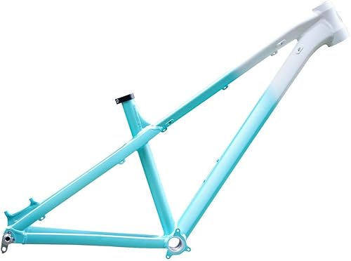 HSIRYAOHD Dirt Jump Bike Rahmen 26er 27,5er AM Hardtail Mountainbike Rahmen 40,6 cm Scheibenbremse Boost Rahmen 12 x 148 mm Steckachse Aluminiumlegierung Rahmen mit Steuersatz-Sattelstützenklemme