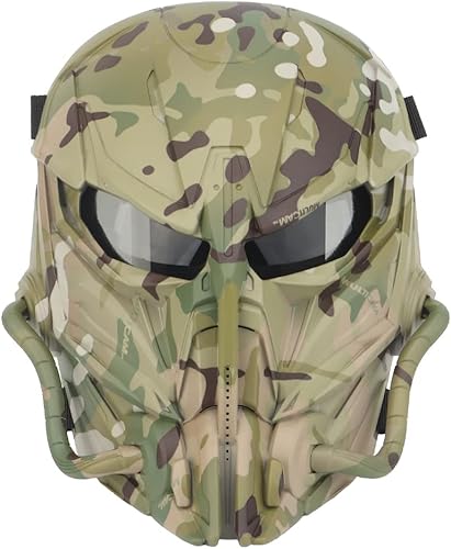 Airsoft Atmungsaktive Vollgesichtsmaske Taktische Schutzmaske mit Augenschutz