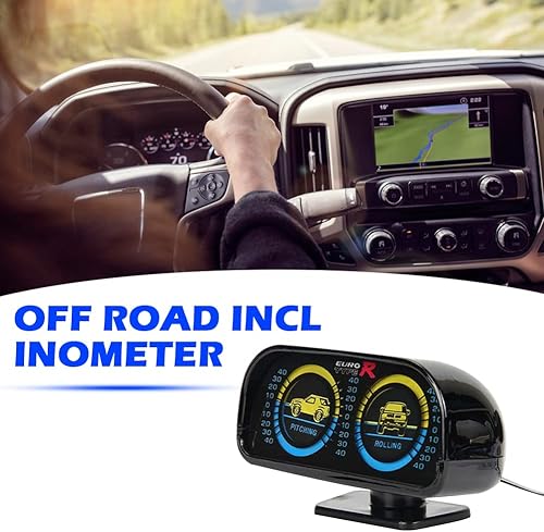 Neigungsmesser Neigungsmesser mit grüner Hintergrundbeleuchtung für Geländewagen 4x4 Universal
