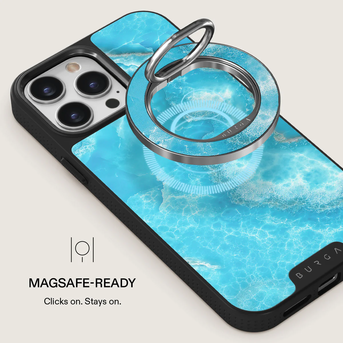 Ocean Waves - Blue Magnetic Ring Holder