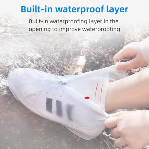 Wasserdichte Regenschuhüberzüge,Wiederverwendbar,Rutschfest, Unisex Schuh Überzieher Regen,Rutschfeste Silikon Schuhüberzieher Wasserdicht, für Regenbekleidung Fahrrad(XL/41-42,XXL(43-44))