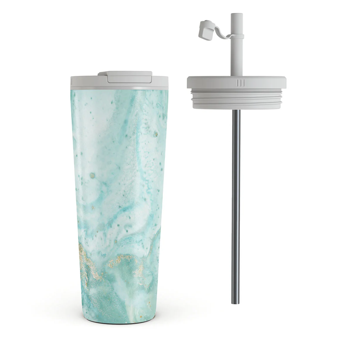 Uluwatu Waves - Teal Travel Mug