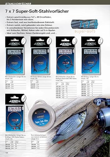 POWERFLEX 7x7 mit Karabiner und Wirbel, 2 Stück