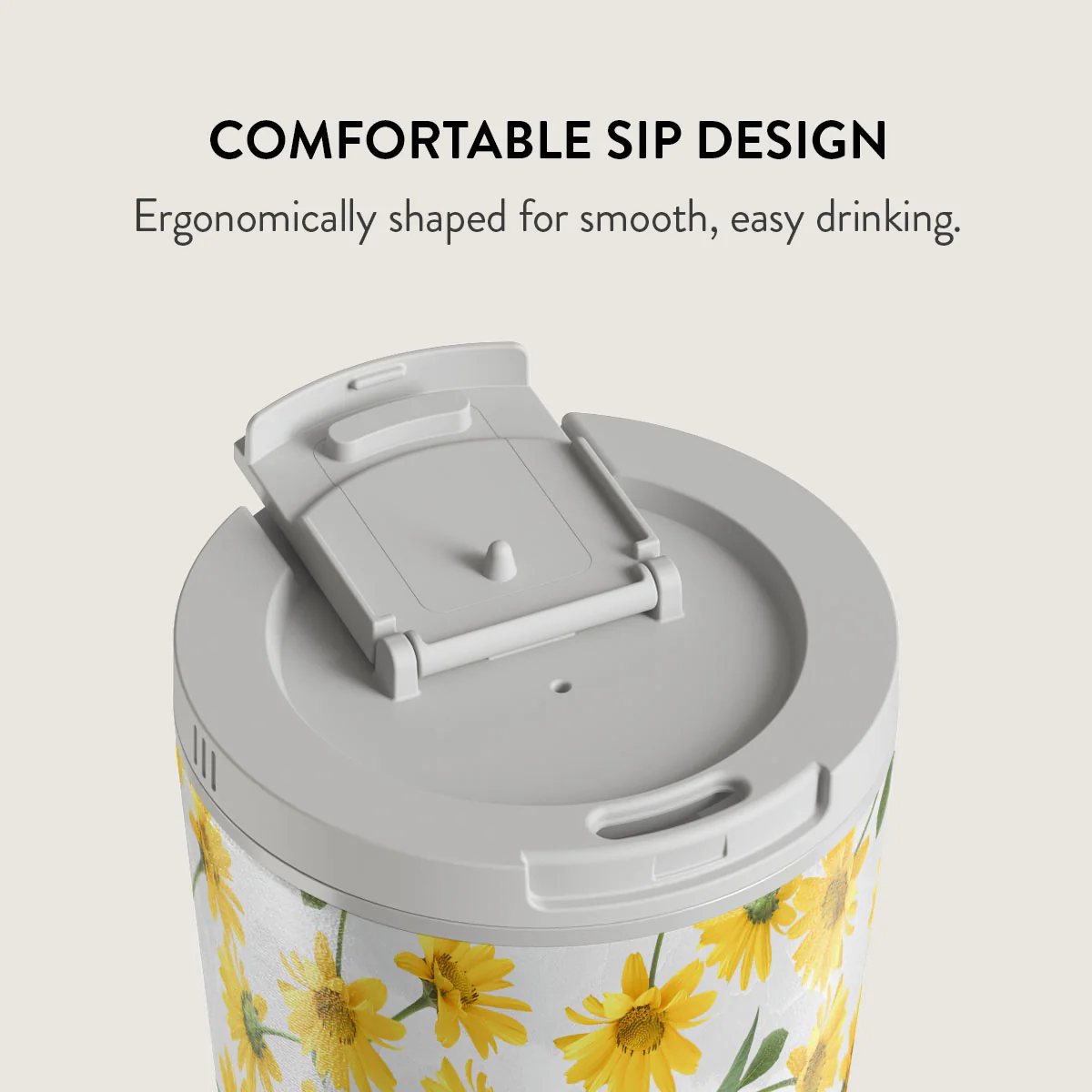 Summer Scent - Yellow Flower Travel Mug