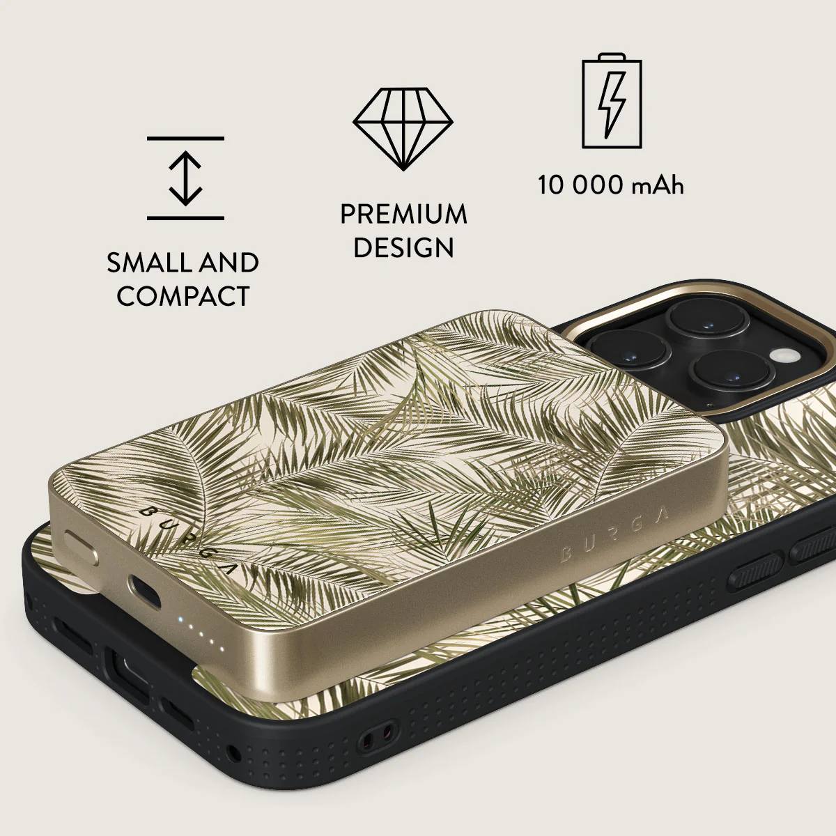 Happy Place - Palm Magnetic Power Bank