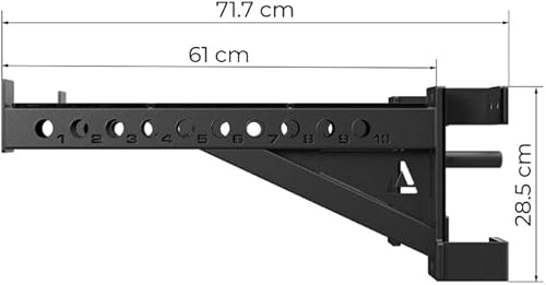 Atletica R8 Spotter Arme | Paar | Sicher trainieren, auch vorm Rack | Belastbar | 61 cm lang | 6 mm Dicke UHMW-Kunststoffplatte zum Schutz der Langhantel