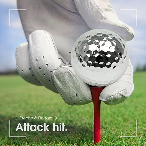 Jaucin Personalisierte Golfbälle mit Wunschtext Gravur Golfball, softe Golfbälle mit maximaler Reichweite, Dieser Ball kennt Dein Handicap