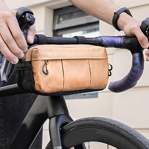GLOBALHUT Fahrrad-Lenkertasche, wasserdichte Mountainbike-Vordertasche, Aufbewahrungstasche für Rennräder, E-Bikes, Pendler, Abenteuerfahrer