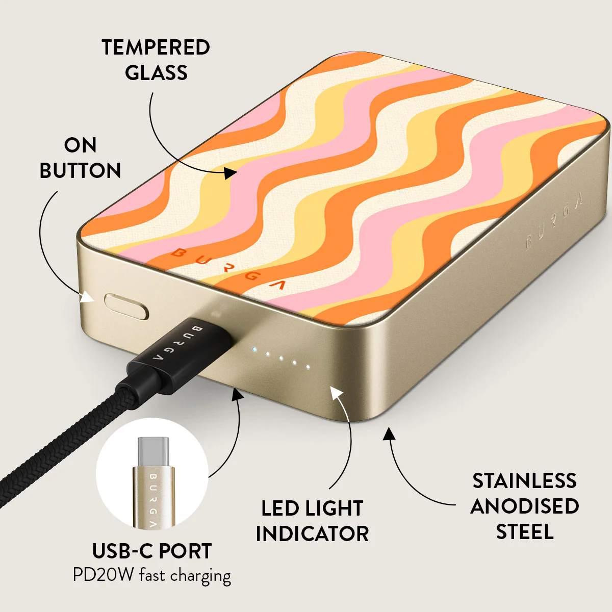 Flower Power - Magnetic Power Bank