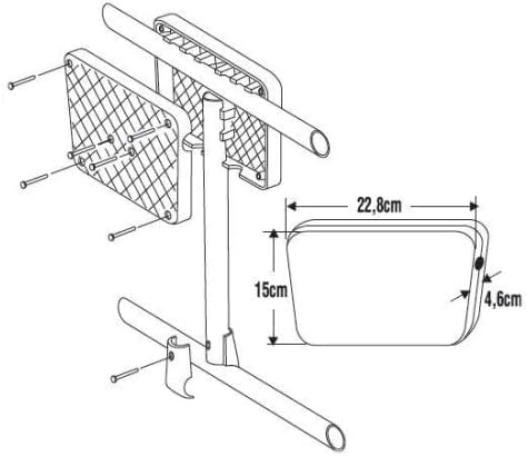 PONTTOR Nuova Rade Motorhalterung Motorhalter für Außenborder zur Montage an Reling, Boot Schlauchboot