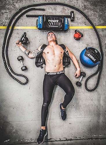 POWRX Battle Rope mit Überzug I Ø 38 oder 50 mm I Trainingsseil Sportseil Schlagseil Tau Seil für Fitness Kraft Training I versch. Länge I Wandhalterung optional (50 mm, 12 m)