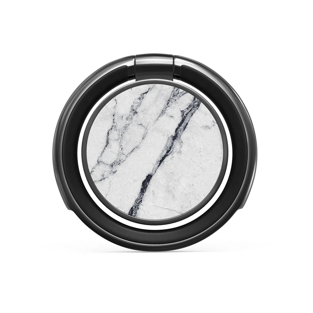 Satin White - Marble Adhesive Ring Holder