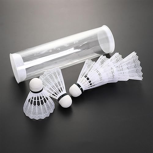 Badminton Feather Shuttlecocks - 6pcs Shuttlecocks für Badminton, langlebige und stabile Shuttlecocks | Übungsversorgungen für Männer, Frauen, Jugendliche, Ausbildungsausrüstung für Badminton -Spieler