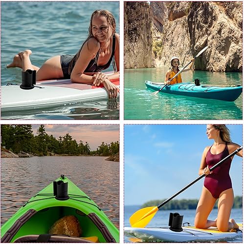 Tinoaly Getränkehalter für Paddleboards, Universell Getränkehalter für Kajaks Multifunktional Wasserflaschenhalter für Surfboards Kippsicher für Outdoor Fischerboote Kajakzubehör