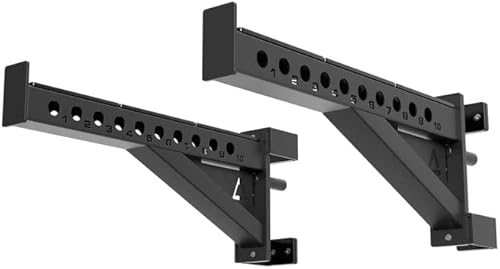 Atletica R8 Spotter Arme | Paar | Sicher trainieren, auch vorm Rack | Belastbar | 61 cm lang | 6 mm Dicke UHMW-Kunststoffplatte zum Schutz der Langhantel