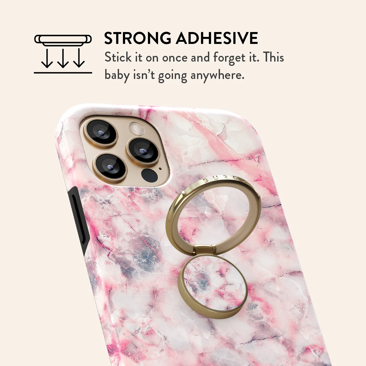 Raspberry Jam - Girls Adhesive Ring Holder