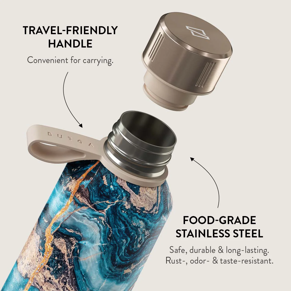 Mystic River - Blue Marble Water Bottle