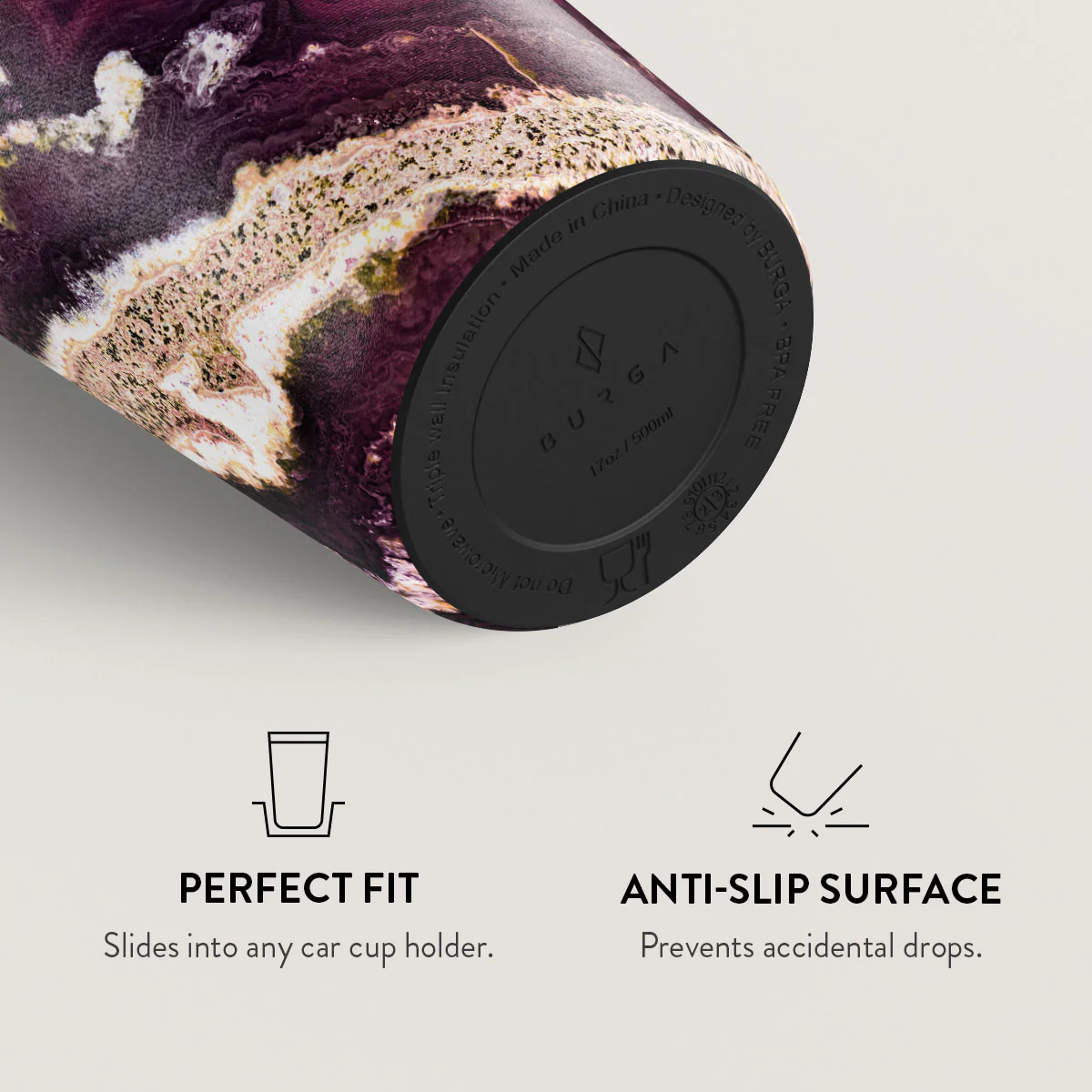 Purple Skies - Marble Travel Mug