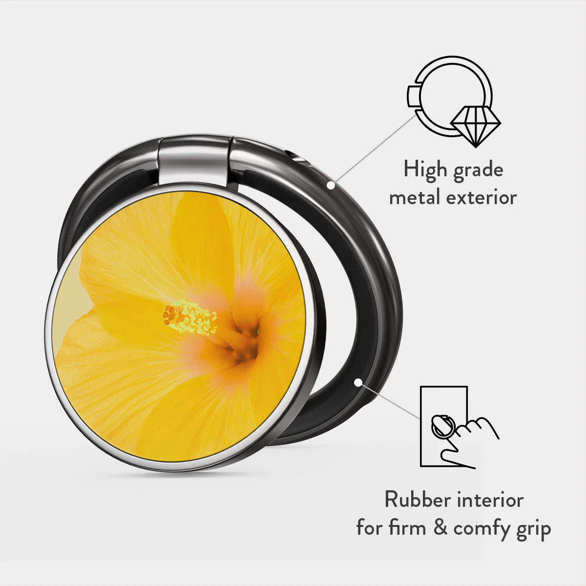 Hibiscus - Adhesive Ring Holder