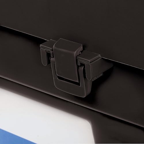 Shakespeare-Sitzkiste – stark wasserabweisend, große Aufbewahrungsmöglichkeit für Tackle – Doppelverriegelung, extra tiefer Deckel – für Salz- und Süßwasser