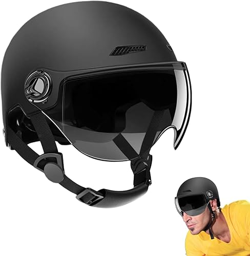 SVCEQZE Fahrradhelme, 26 x 20 x 18 cm, hochschützend, stoßdämpfend, Halb-Scooter-Helme, Dirtbike-Helme, Erwachsene, Kopfschutz für Mountainbikes, Rennräder, Elektro-Scooter