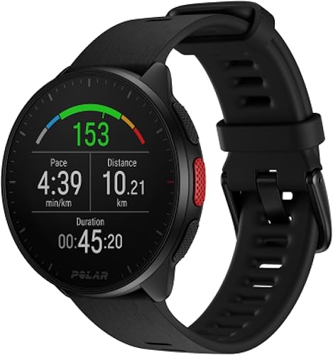 Polar Pacer Pro - Professionelle GPS-Laufuhr - ultraleichtes Design mit griffigen Tasten - Neues Trainingsprogramm & Erholungsfunktionen - Pulsmesser - Verbesserter Anzeigekontrast - Musiksteuerung