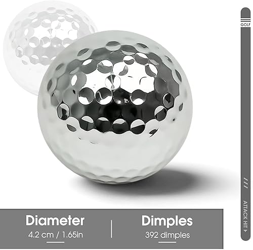 Jaucin Personalisierte Golfbälle mit Wunschtext Gravur Golfball, softe Golfbälle mit maximaler Reichweite, Dieser Ball kennt Dein Handicap