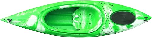 Kajak Billfish Wanderkajak Freizeitkajak Angelboot Kanu Tourenkajak Paddelboot, Farbe:Rot-Weiß-Marmoriert