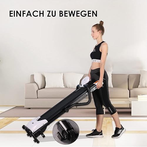 ISE Klappbares Laufband für Zuhause, elektrisches Laufband mit LCD-Anzeige verstellbar Programmen, platzsparend, Mini Laufbänder