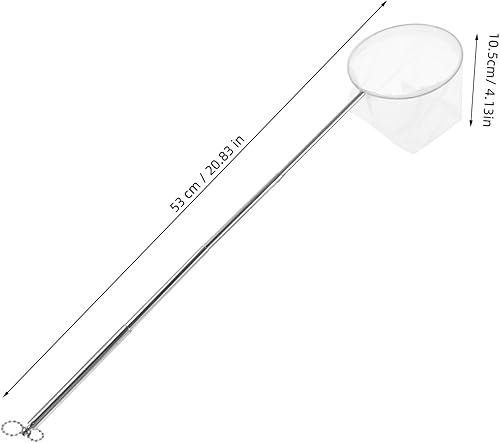 NAMOARLY Teleskopisches Aquarium Fischnetze Mit Feinem Netz Edelstahl Kescher Für Kleine Aquarien Ausziehbarer Griff Für Einfaches Fangen Und Reinigen Von Fischen Und Garnelen