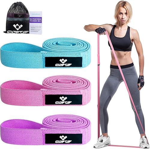 Fitnessbänder 4er-Set, Gymnastikband mit 4 Widerstandsstufen