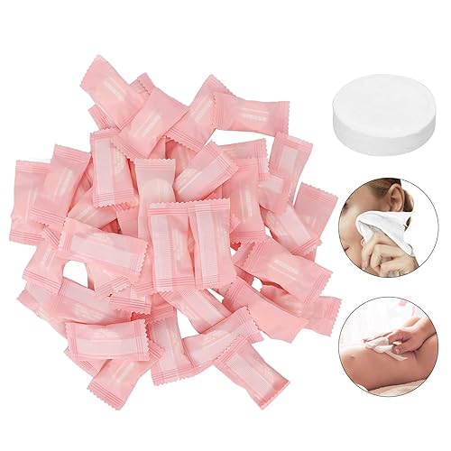 Serlium Komprimiertes Handtuch, 50 Stück Einweg-Komprimierte Handtücher Tabletten Baumwoll-Waschlappen Komprimiertes Gesichtstuch für Haushalts-Schönheitssalon