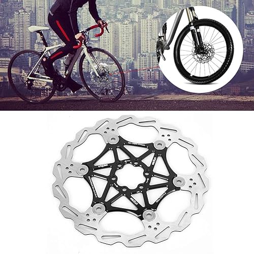 VGEBY Fahrrad Bremsscheibe mit Schrauben 160/180 / 203mm für Mountainbike(203mm-Black)