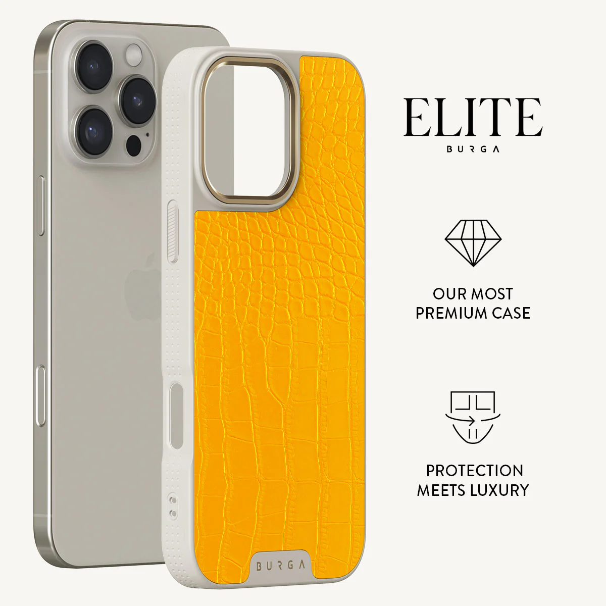 Canary Yellow - Snake Skin iPhone 16 Pro Max Case