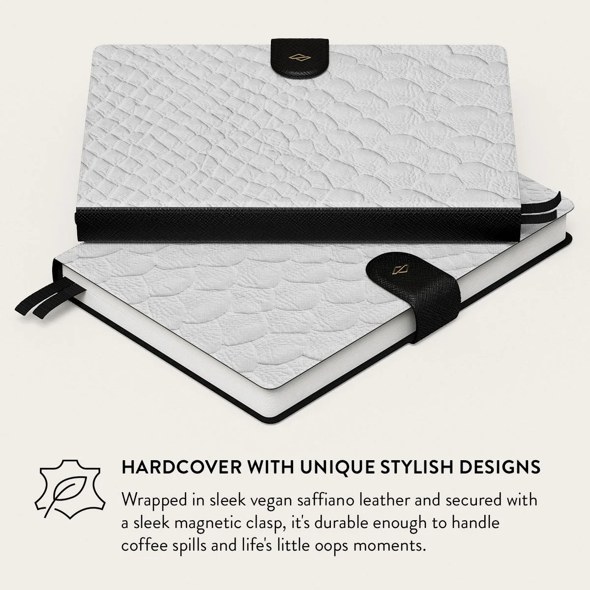 Glacial Desert - White Snakeskin Infinity Planner