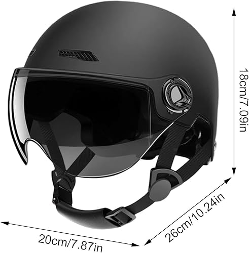 SVCEQZE Fahrradhelme, 26 x 20 x 18 cm, hochschützend, stoßdämpfend, Halb-Scooter-Helme, Dirtbike-Helme, Erwachsene, Kopfschutz für Mountainbikes, Rennräder, Elektro-Scooter