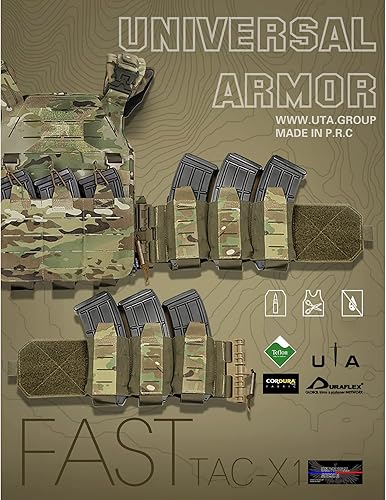 U.T.A Taktische Weste, MOLLE Multifunktions Schnellwechsel Weste für Taktische Zwecke, Weste für Airsoft Kampf im Freien, Plattenträger für Militär Fans Paintball Spiel