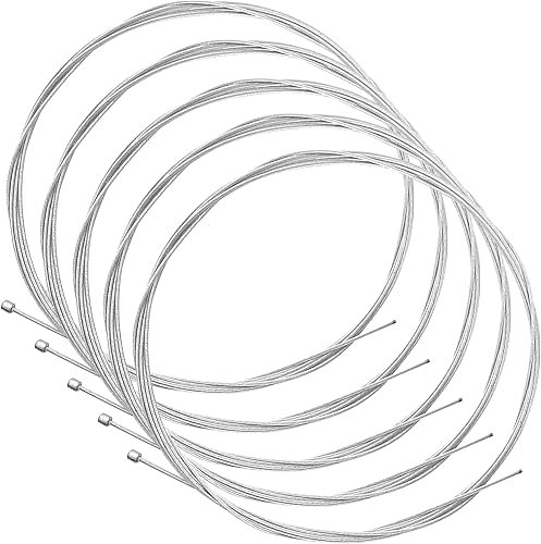 cyclingcolors 5 Stück Fahrrad schaltzug 1.2mm 2.7m Stahl schaltseil für Fahrrad rennrad kompatibel mit Shimano Sram