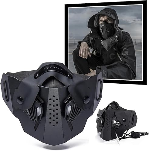 YChoolco Taktische mechanische Cyberpunk-Maske Paintball-Maske im futuristischen Stil Halloween-Party-Kostüm-Requisiten-Zubehör for Musikfestivals