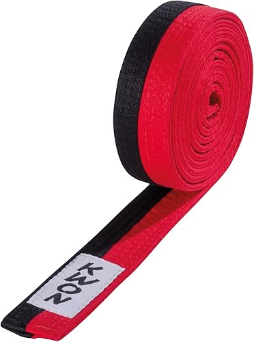 Budo-Gürtel 2-farbig (schwarz/rot (Poom), 240)