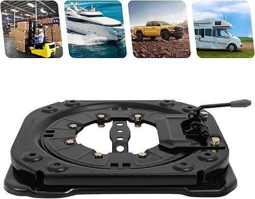 Sitz Drehsockel Heavy Duty Sitz Drehscheibe 3.0mm 360 Grad drehbar kaltgewalzte Stahlplatte Drehbare 130kg Last Autositzbasis Drehbarer Sitz für RV Van Camper Boot LKW Bus