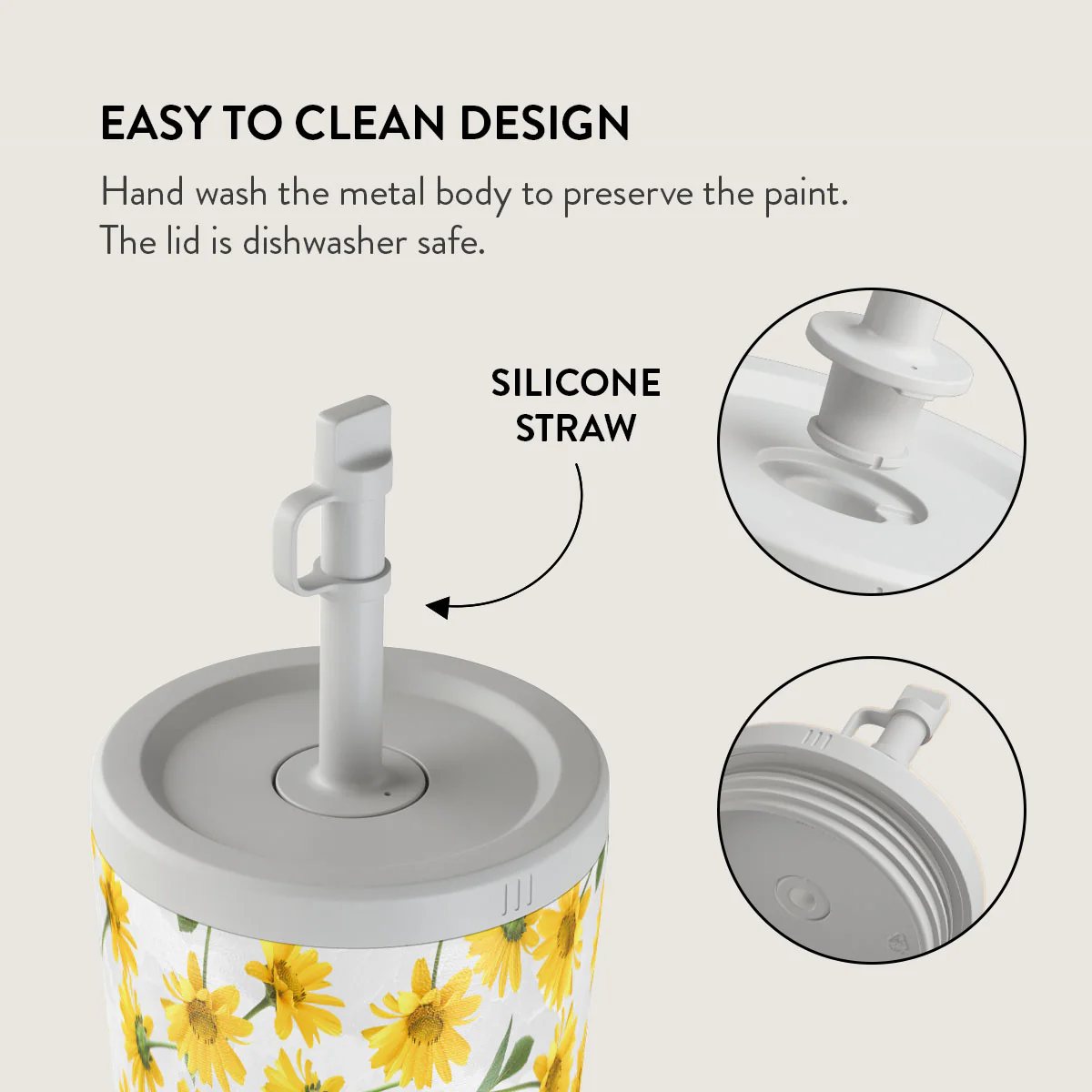 Summer Scent - Yellow Flower Travel Mug