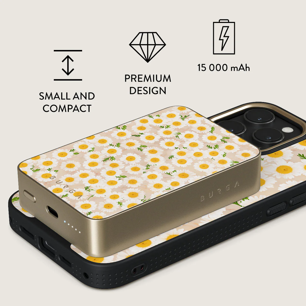 Pure Bliss - Daisy Magnetic Power Bank