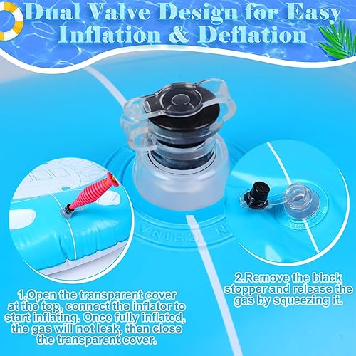 Uonguon Schwimmender Spieltisch, aufblasbare Schwimmstange, 100 x 100 cm, faltbarer Billardtisch mit Getränkehaltern, Schwimmschwimmer für , See, Kreuzfahrt, Camping und Reisen