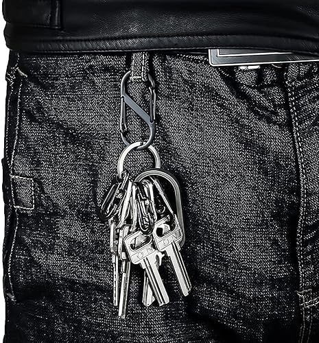 30 Stück S Karabiner Metall Doppelkarabiner Wasserdicht Karabinerhaken langlebiger Clip für Haushalt Wandern Outdoor Angeln