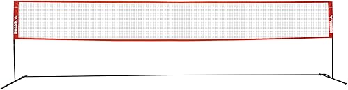 VICTOR Premium Multifunktionsnetz - höhenverstellbares Outdoor Federball Badmintonnetz – Länge 6 m oder 3m