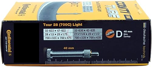 2X Schlauch Continental 33-622 (28x1.30) DV 40mm Dunlopventil +Reifenheber
