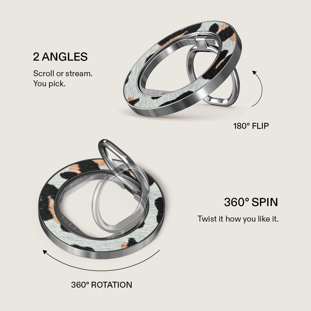 Baby Leo - Leopard Magnetic Ring Holder