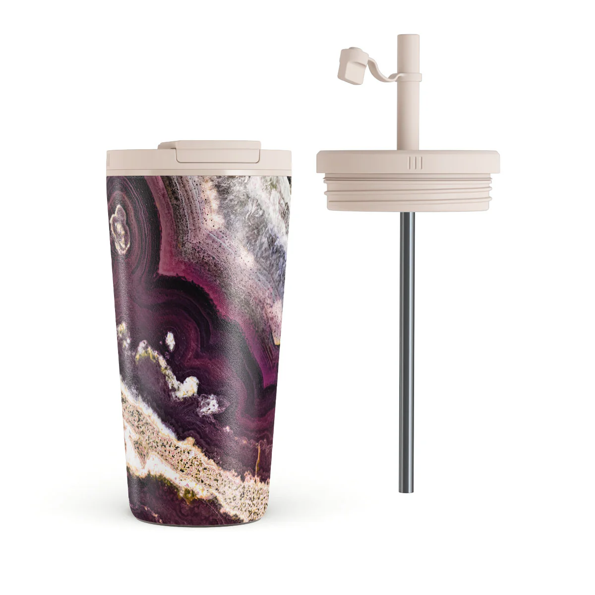 Purple Skies - Marble Travel Mug